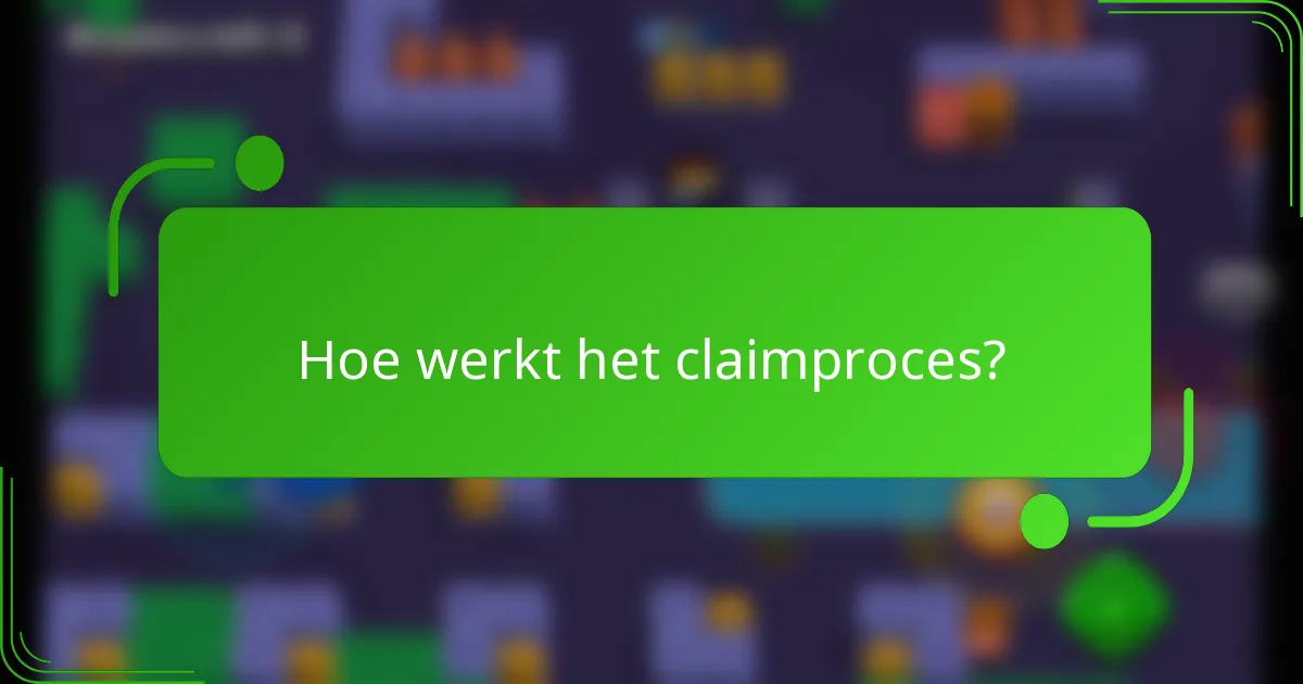Hoe werkt het claimproces?